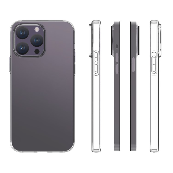 A-One Brand - iPhone 15 Pro Max Mobilskal Shockproof Thin TPU - Clear
