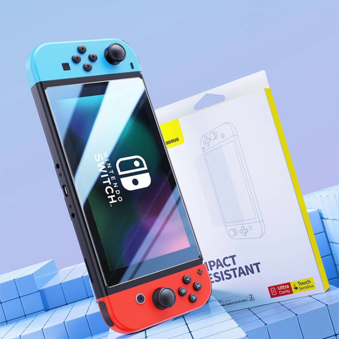 BASEUS - [2-Pack] Baseus Nintendo Switch OLED (2021) Härdat Glas