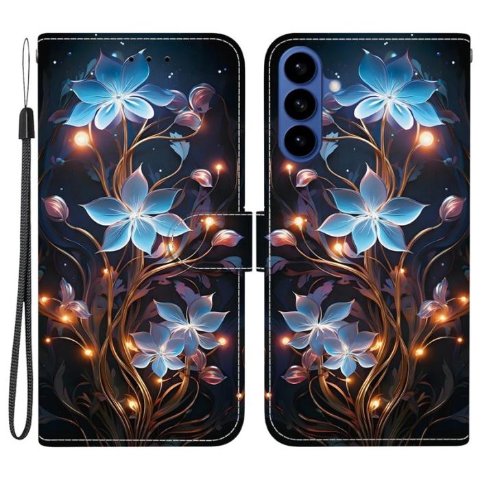OEM - Samsung Galaxy S26 / S26 Pro Plånboksfodral Konstläder - Liten Lyktblomma
