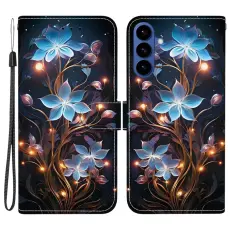 OEM - Samsung Galaxy S26 / S26 Pro Pl&aring;nboksfodral Konstl&auml;der - Liten Lyktblomma
