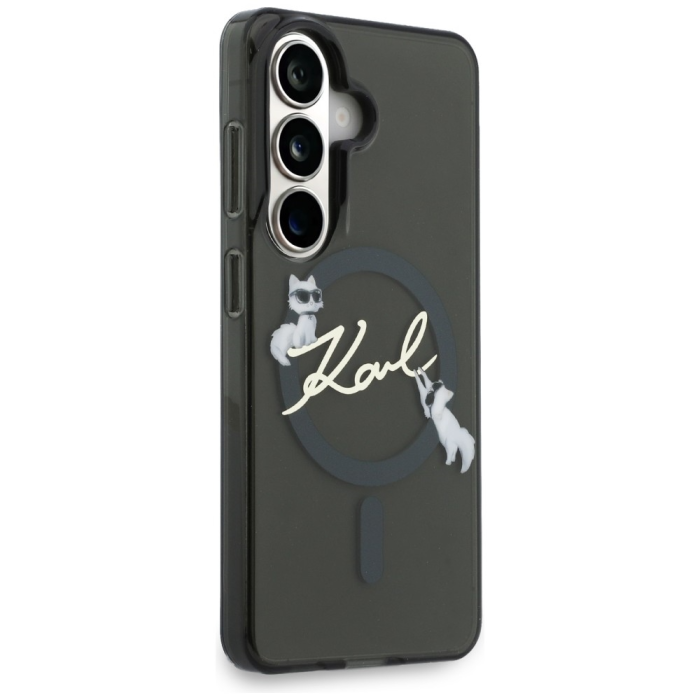 KARL LAGERFELD - Karl Lagerfeld Mobilskal För Galaxy S26 MagSafe IML KC Script - Svart