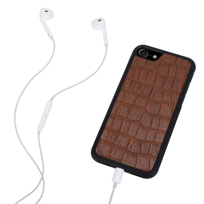 Boom of Sweden - Boom Croco skal till iPhone 6/7/8/SE 2020 - Brun