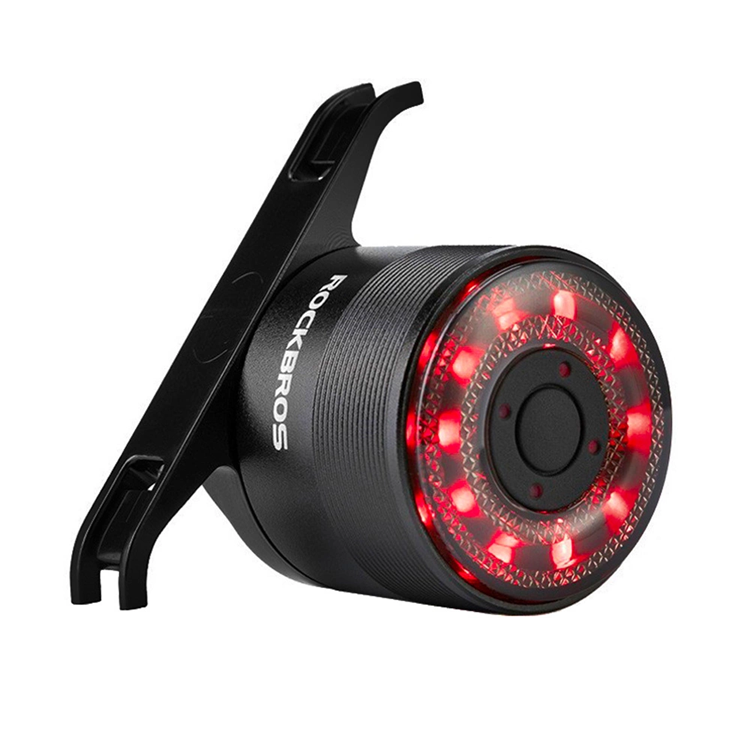 Rockbros Q1 Bakre cykelljus 7 färger LED micro USB - Svart | 264 | AlltMobil