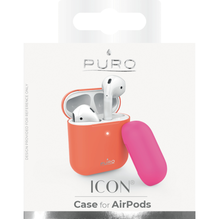 UTGATT1 - Puro - Icon Fluo Silicone Skal AirPods - Orange
