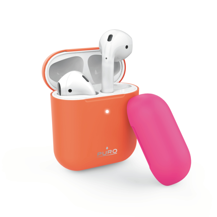 UTGATT1 - Puro - Icon Fluo Silicone Skal AirPods - Orange