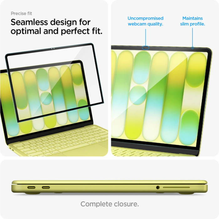 Spigen - Spigen Härdat Glas Skärmskydd För Macbook Neo 13 (2026) Slim FC - Svart