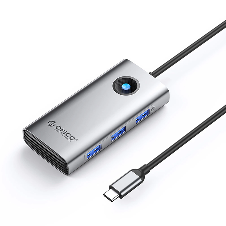 Orico Hubb 3xUSB-A 3.0 1xUSB-C 2.0 1xHDMI - Grå | 311 | AlltMobil