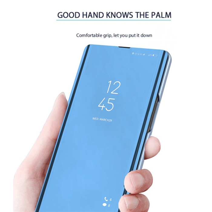 UTGATT1 - Galaxy A14 5G/4G Fodral Clear View Flip - Blå