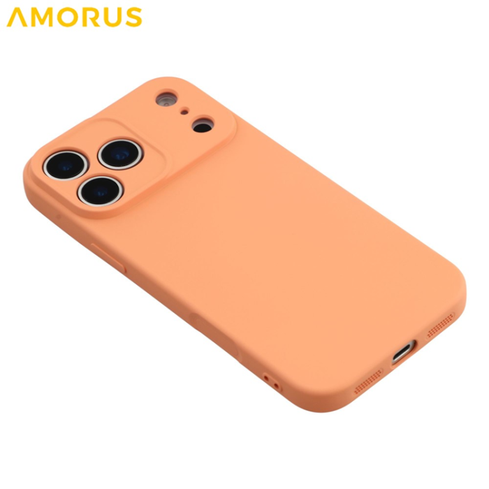 Amorus - AMORUS iPhone 17 Pro Max Mobilskal Precise Cutouts - Orange