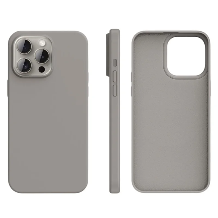 iPhone 15 Pro Mobilskal Ultra Thin Silikon - Grå | 2353 | AlltMobil
