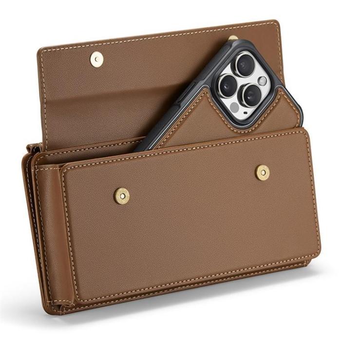 Caseme - CASEME Me20 Crossbody Väska 4.0-7.6'' Läder - Brun