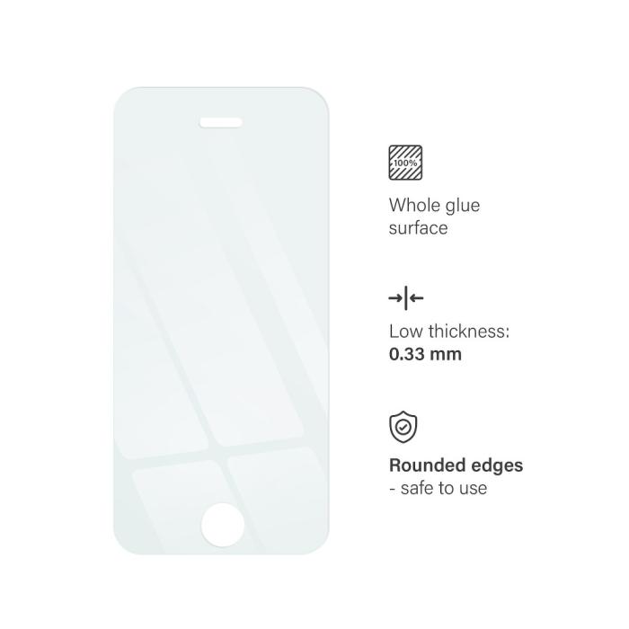 Blue Star - Blue Star Härdat Glas Skärmskydd till Apple iPhone 5SE
