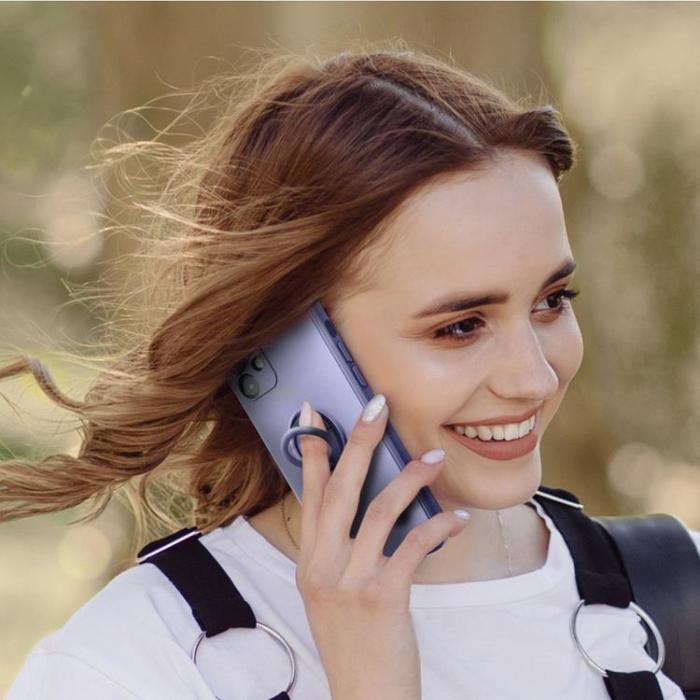 OEM - Galaxy A34 5G Mobiskal Ringhållare Silicone - Voilet