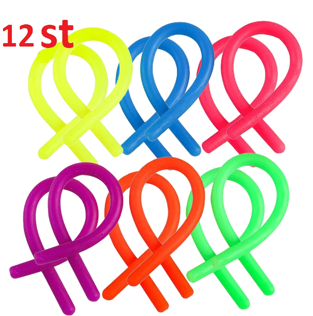 Monkey Noodles Sensory Fidget Toy - Blandade färger (12 st)