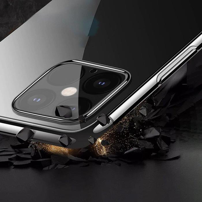 OEM - Clear Gel TPU Electroplating frame Mobilskal Xiaomi Mi 11 - Röd