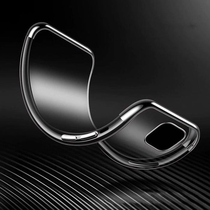 OEM - Clear Gel Electroplating frame Mobilskal Xiaomi Mi 11 - Svart
