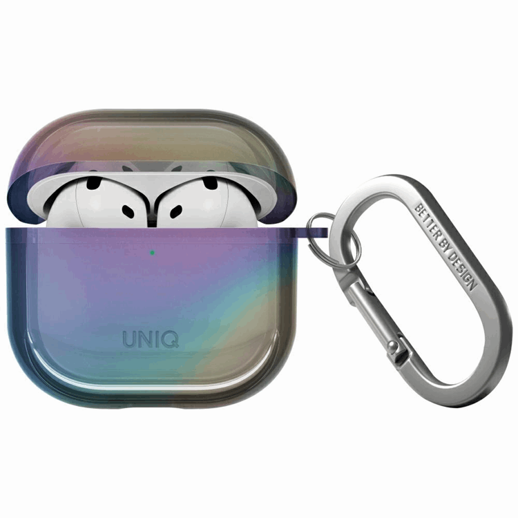 UNIQ AirPods 4 Skal Iridescia Hang - Midnight Quartz | 2353 | AlltMobil