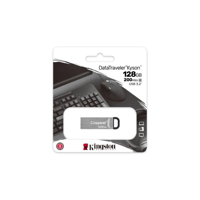 Kingston - Kingston DT Kyson 128GB USB 3.0 Pendrive Metall