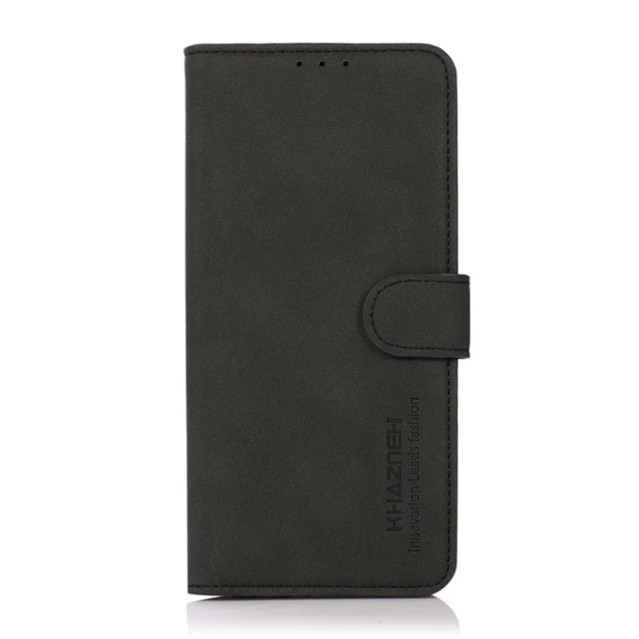 KHAZNEH - Khazneh iPhone 17 Pro Max Plånboksfodral Läder - Svart