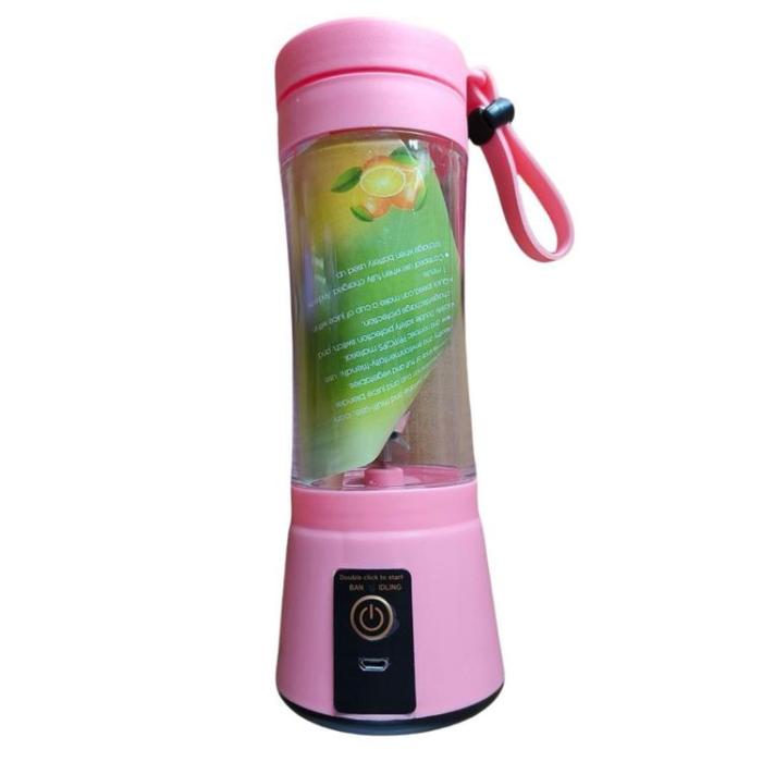 OEM - Bärbar Färsk Fruktmixer för Smoothie 380 ml - Rosa