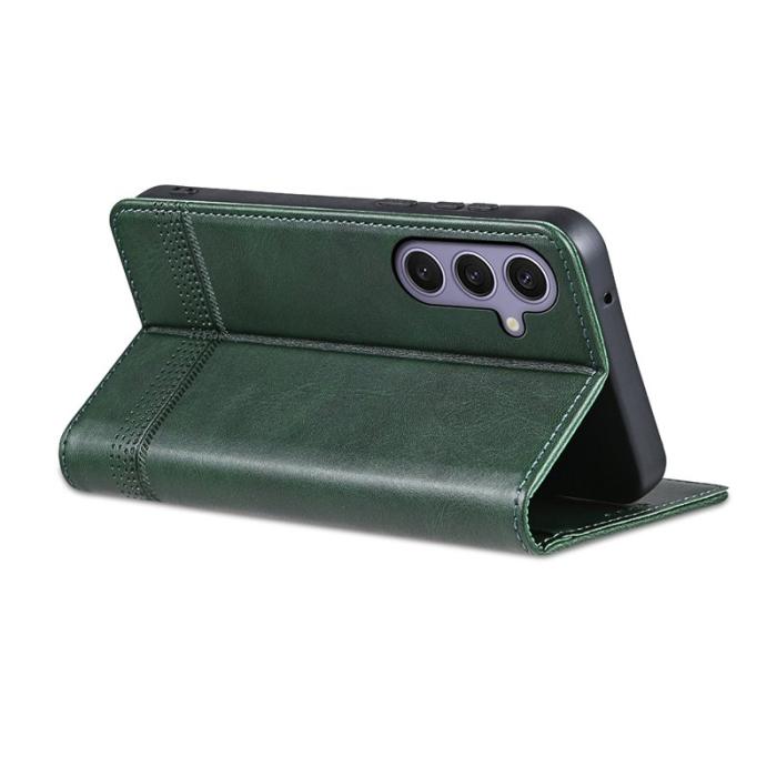OEM - AZNS Samsung Galaxy S26 Plånboksfodral Konstläder - Grön
