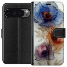 iSecrets - Plånboksfodral till Google Pixel 9 Pro XL med Silkesblommor