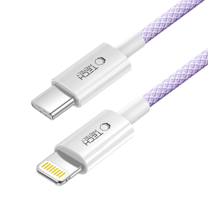 Tech-Protect - Tech-Protect USB-C till Lightning kabel Ultraboost 2m - Mauve