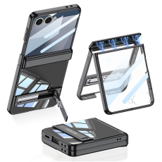 GKK - GKK Galaxy Z Flip 7 Mobilskal Magnetic Hinge Kickstand - Svart