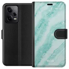 Gustaf - Pl&aring;nboksfodral till Xiaomi Redmi Note 12 Pro med Mint Marble