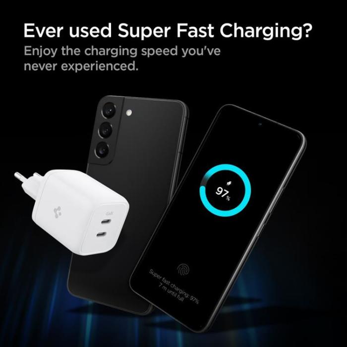 UTGATT - Spigen Väggladdare Adapter USB-C Port 65W - Vit