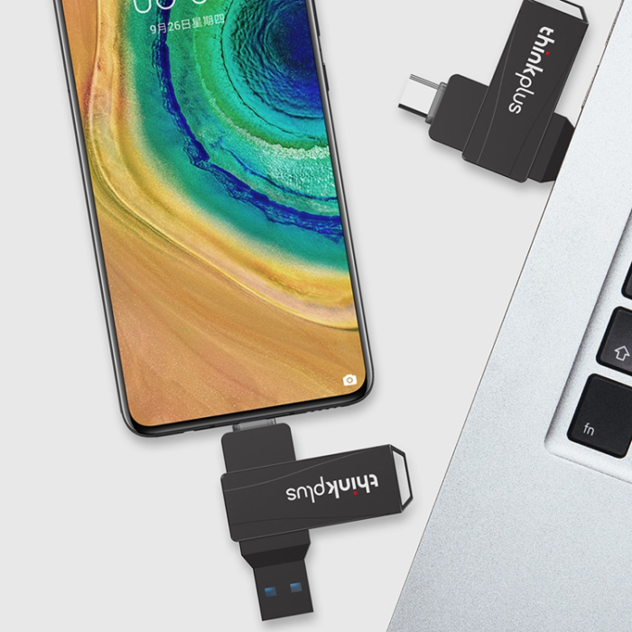 Lenovo - LENOVO Pendrive 64GB USB/USB-C Dual THINKPLUS MU252