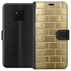 iSecrets - Pl&aring;nboksfodral till Huawei Mate 20 Pro med Gyllene Murstenar