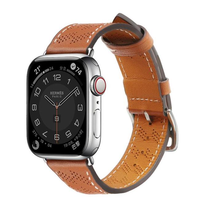OEM - Apple Watch Ultra/SE/8/7/6/5/4 (41/42/38mm) Armband - Ljusbrun