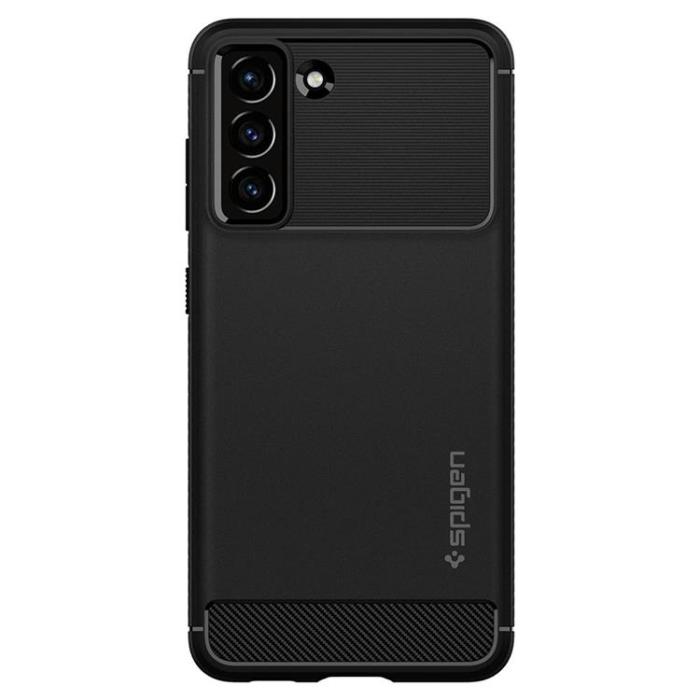 Spigen - Spigen Rugged Armor Skal Galaxy S21 FE - Matte Svart