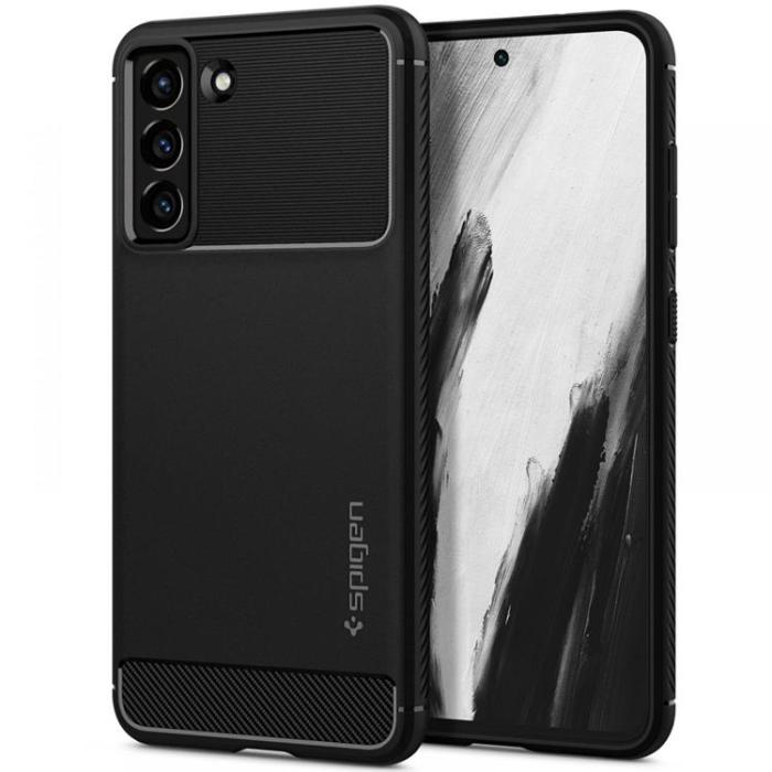 Spigen - Spigen Rugged Armor Skal Galaxy S21 FE - Matte Svart