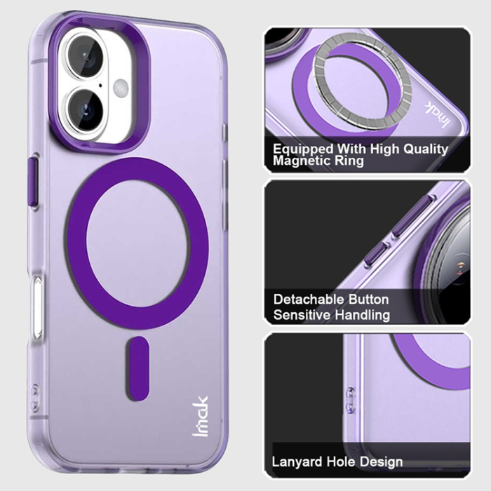 Imak - IMAK iPhone 17 Mobilskal MagSafe Anti Drop - Lila