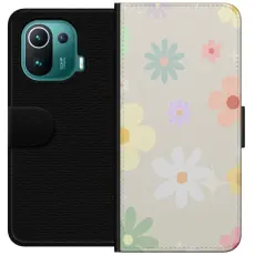 Gustaf - Pl&aring;nboksfodral till Xiaomi Mi 11 Pro med fejdande blommor