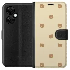 Gustaf - Pl&aring;nboksfodral till OnePlus Nord CE3 med Bj&ouml;rnm&ouml;nster