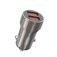 XO - XO Billaddare 2x USB 2.4A CC48 - Grå
