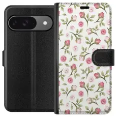 Gustaf - Pl&aring;nboksfodral till Google Pixel 9 med Blommigt