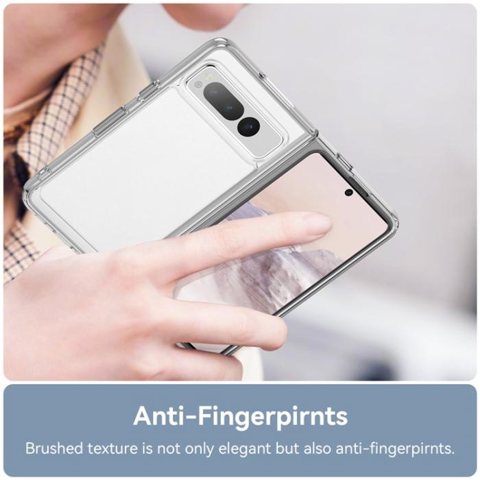 OEM - Google Pixel Fold Mobilskal Anti-Scratch TPU + Acrylic - Transparent