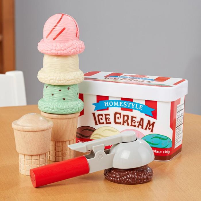 MND - MND Leksak Scoop & Stack Ice Cream Cone Playset