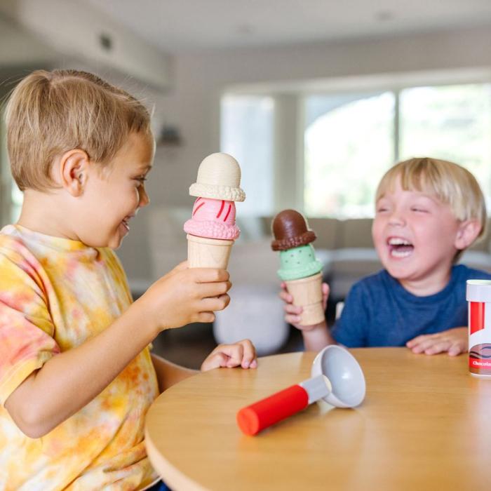 MND - MND Leksak Scoop & Stack Ice Cream Cone Playset