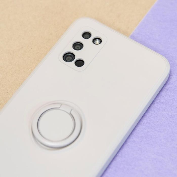 OEM - iPhone 13 Skal med Finger Grepp - Ljusgrå