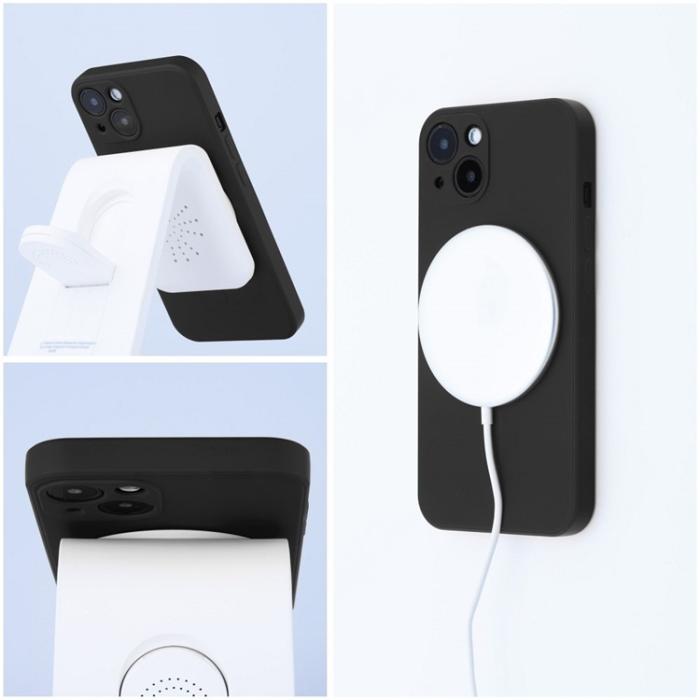 OEM - Mobilskal till iPhone 15 Magsafe Silikon - Svart