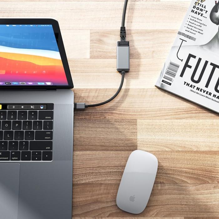 ALOGIC - Alogic USB-C Till Ethernet Adaptar 15cm RJ45 Gigabit