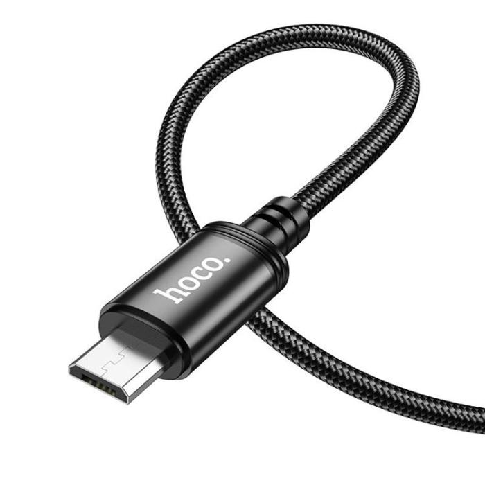 Hoco - Hoco USB-A - Micro-USB 2.4A Kabel 1m X89 - Svart