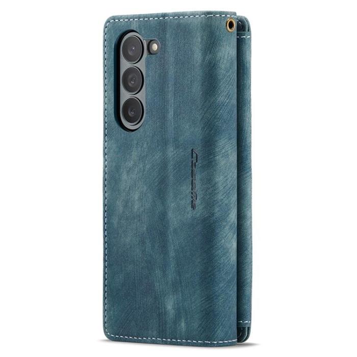 Caseme - CASEME Galaxy Z Fold 5 Plånboksfodral C30 Zipper - Blå
