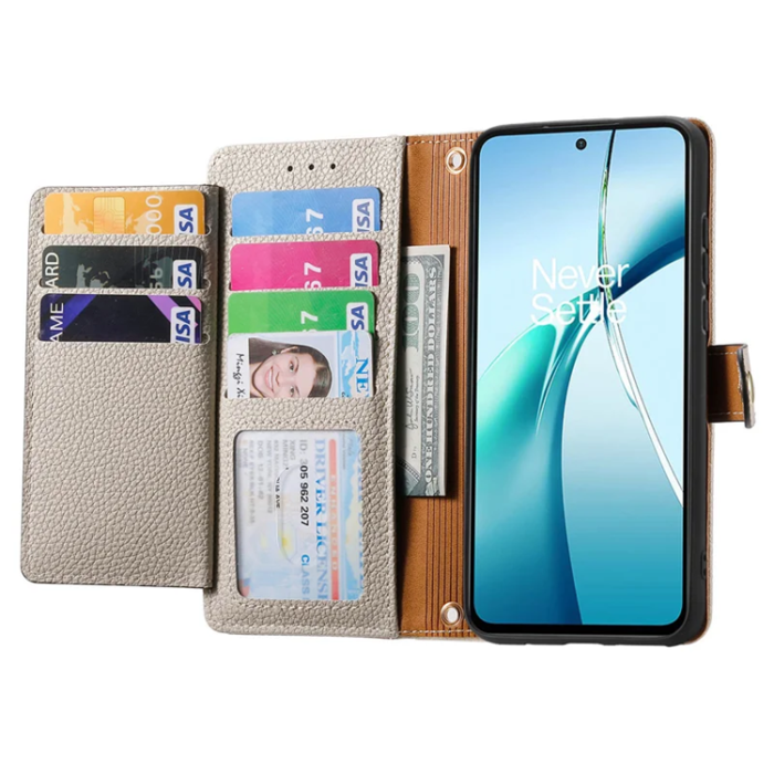 A-One Brand - Xiaomi 15 Ultra Plånboksfodral RFID Blocking Zipper - Grå