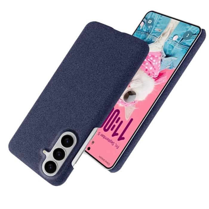 OEM - Mobilskal till Samsung Galaxy S26/S26 Pro Tygtextur Anti-Scratch Plast - Blå